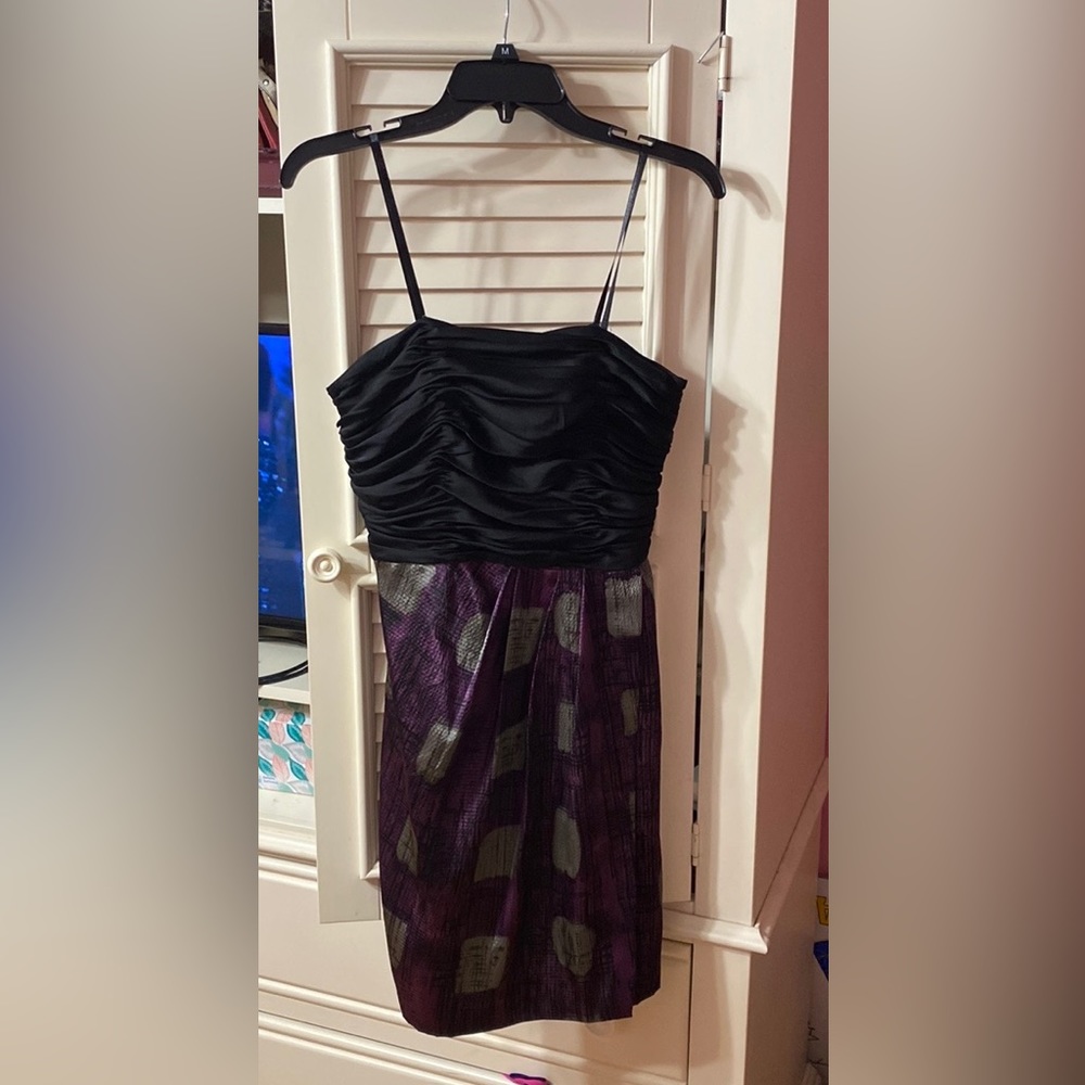 Max and Cleo purple, black, and grey dress size 6.